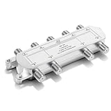 [Distribution du signal à huit voies à haute efficacité] Ce répartiteur de câble coaxial divise un seul signal numérique en huit sorties indépendantes, prenant en charge une variété d'appareils, y compris les téléviseurs HD, les téléviseurs satellite, les réseaux câblés et les amplificateurs. Il est idéal pour gérer le divertissement à domicile et les paramètres réseau, assurant une distribution équilibrée du signal à chaque appareil connecté.