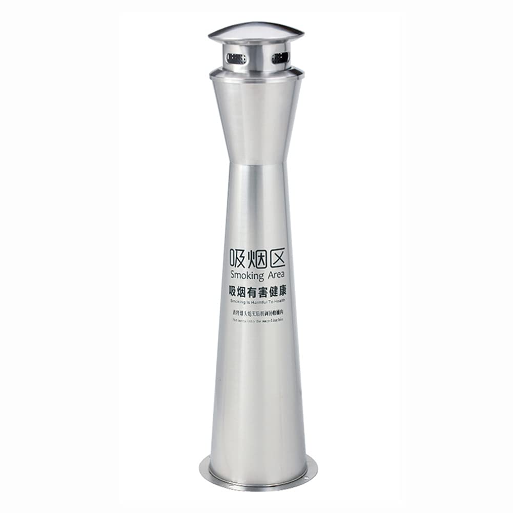 ashtray， Standing Metal Ashtray Outdoor for Patio Tall Outside Ashtrays for Cigarette Butt Receptacle Disposal Commercial Hotel Smokers Cigar Ash Tray Container