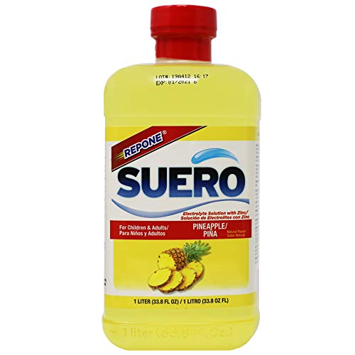 Repone Suero Electrolyte Solution With Zinc, Rehydrates, Restores Minerals And Nutrients, Pineapple Flavor, 33.8 Fl Oz (Pack Of 2) #TOP1