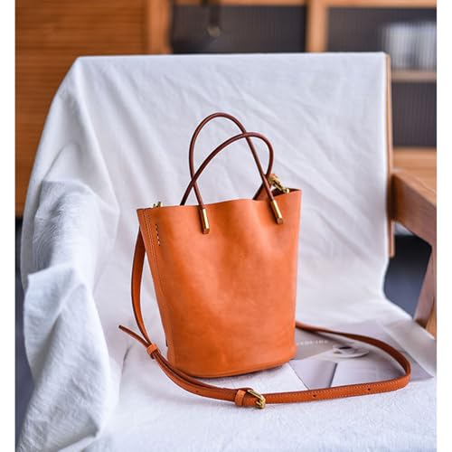 Genuine leather handbag for Women,Trendy large-capacity Bucket shoulder bag,Soft casual crossbody bag,purse,tote3