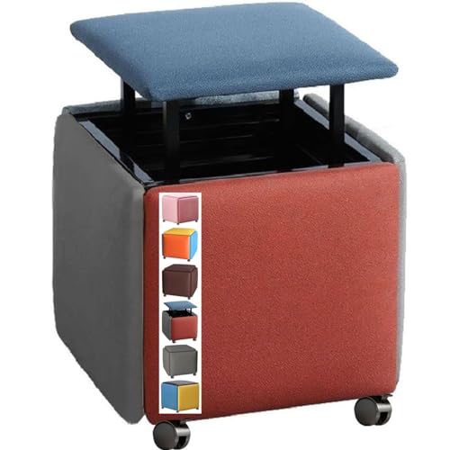 Tabouret de canapé empilable 5 en 1 avec coffre à chaussures - 2