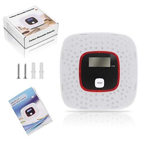 Carbon Monoxide Alarm Detector - With Digital Lcd Display And Voice Warning Battery Powered #TOP3