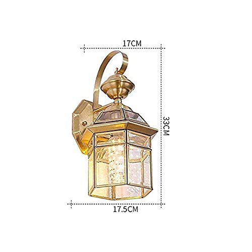 Applique Murale Étanche en Bronze Solution Éclairage Durable pour Patio - 7