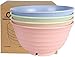 Shopwithgreen Lot de 4 grands bols de 900 ml pour fruits et soupes, bols à céréales, bols à soupe pour adultes et adultes | Léger et incassable | Passe au lave-vaisselle et au micro-ondes