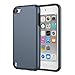 Produktbild MoKo Hülle Kompatibel mit iPod Touch 2019/iPod Touch 7/ iPod Touch 5/6, 2 in 1 Stoßdämpfende TPU Stoßstange Ultra Slim Schutzhülle mit Hardcover für Apple iPod Touch 6./5. Generation, Blau