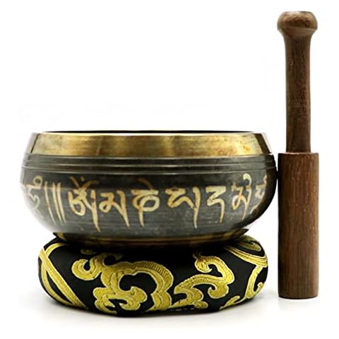 Sroomcla Nepal Handmade Bowl, Tibet Buddha Sound Bowl, Yoga Meditation Chanting Bowl, Chime Brass Tibetan Singing Bowl For Music Therapy Cover