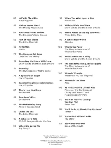 Disney Super Easy Songbook | Piano Sheet Music for Beginners | 60 Classic Disney Songs in Easy-to-Play Format | Hal Leonard Songbook with Chord Diagrams, Lyrics & Letter-Note Melodies - Image 4