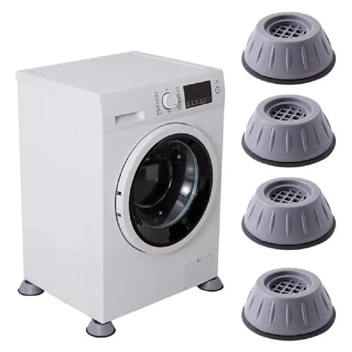 Image of Anti Vibration Washing Machine Pads Set of 4 | Rubber Foot Pad for Furniture | Multi Purpose Pad Ant Skid Pads