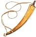Mythrojan Hand Carved Powder Horn with Leather Strap for Civil War Re-Enactment Black Powder - Mountain Man Reenactment