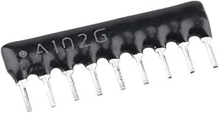 50 PCS Resistor Network A09-102G SIP-9 A09-102 1K ohm 9-pin Bus