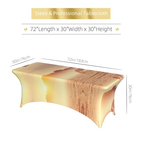 Nappe rectangulaire en polyester lavable contre les taches de banquet - 7