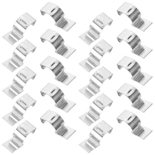 STAHAD Clip de Metal para Carcasa de Filtro de Aire de Coche, 30 Unidades Plateadas, Fijación Antivibración para Mantenimiento y Repuesto en Filtros de Motor Automotriz