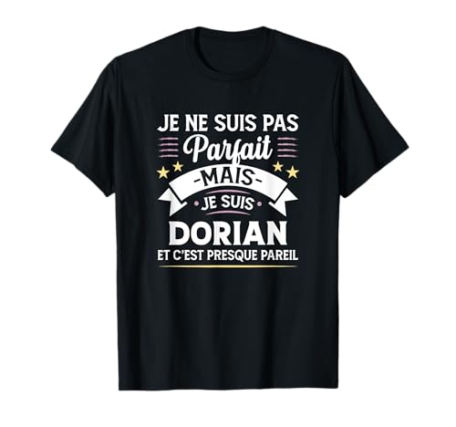 Photo de Idée Cadeau Personnalisé Prénom Dorian Humour Homme T-Shirt