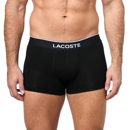 Lacoste Men's Cotton Stretch Mini Croc Print Trunks, 3-Pack (Amazon Exclusives)2