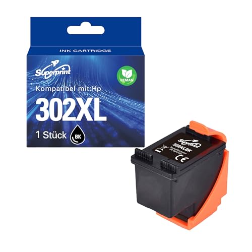 Superprint Cartuccia d'inchiostro 302 XL nero compatibile con HP 302