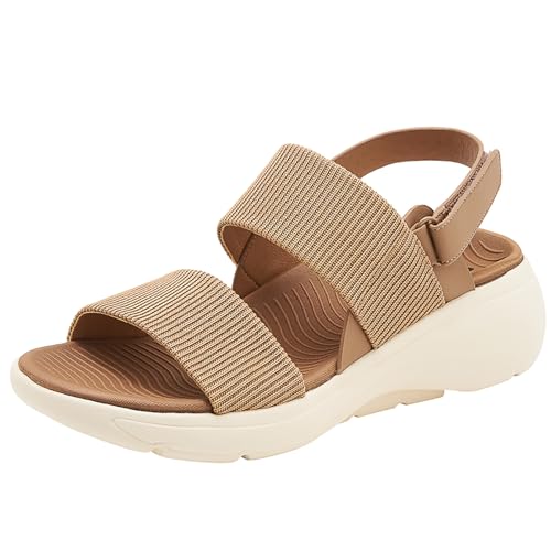 Sandalias de mujer cómodas de verano tipo pantuflas con plataforma sin cordones 2
