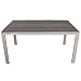 Produktbild Wohaga®­ Aluminium Esstisch Gartentisch mit Polywood/Non Wood Tischplatte 150x90xH74 Champagner/Mokka Gartenmöbel Terrassenmöbel