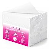 LALILL Einweghandtücher für Pediküre 100 Stück - Handtücher Set Weiß aus Zellulose für Pediküre-Behandlungen 50 x 40 cm