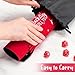 ICoDeesse Red Cats Dice Tray Novelty Cat PU Leather Rolling Dice Tray Portable Dice Holder Cute Cat Desk Organizer Funny Gift for RPG, DND Game Players