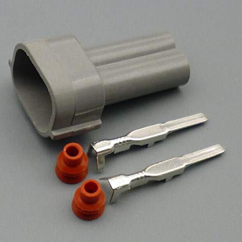 2 Pin 2.0mm Auto Waterproof Connector Plug Car Fuel Injector connectors for Toyota for Honda for Nissan 6189-0039 - (Color Name: 100set Male Female)