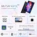 MUTSAY Tablet 10 Zoll Android 16 Tablets PC mit Schutzhülle Tastatur Maus Stift Kopfhörer Netzteil Kabel 20 GB RAM 64 GB ROM IPS 1280x800 Dual-Kamera 5 MP+8 MP 5000 mAh WiFi 6 BT 5.4 (Schwarz)