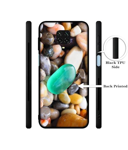 Image of Sea Stones Design Premium 2D Printed Metal Back Case Cover for Mi Redmi Note 9 Pro /Note 9 Pro Max /Poco M2 Pro