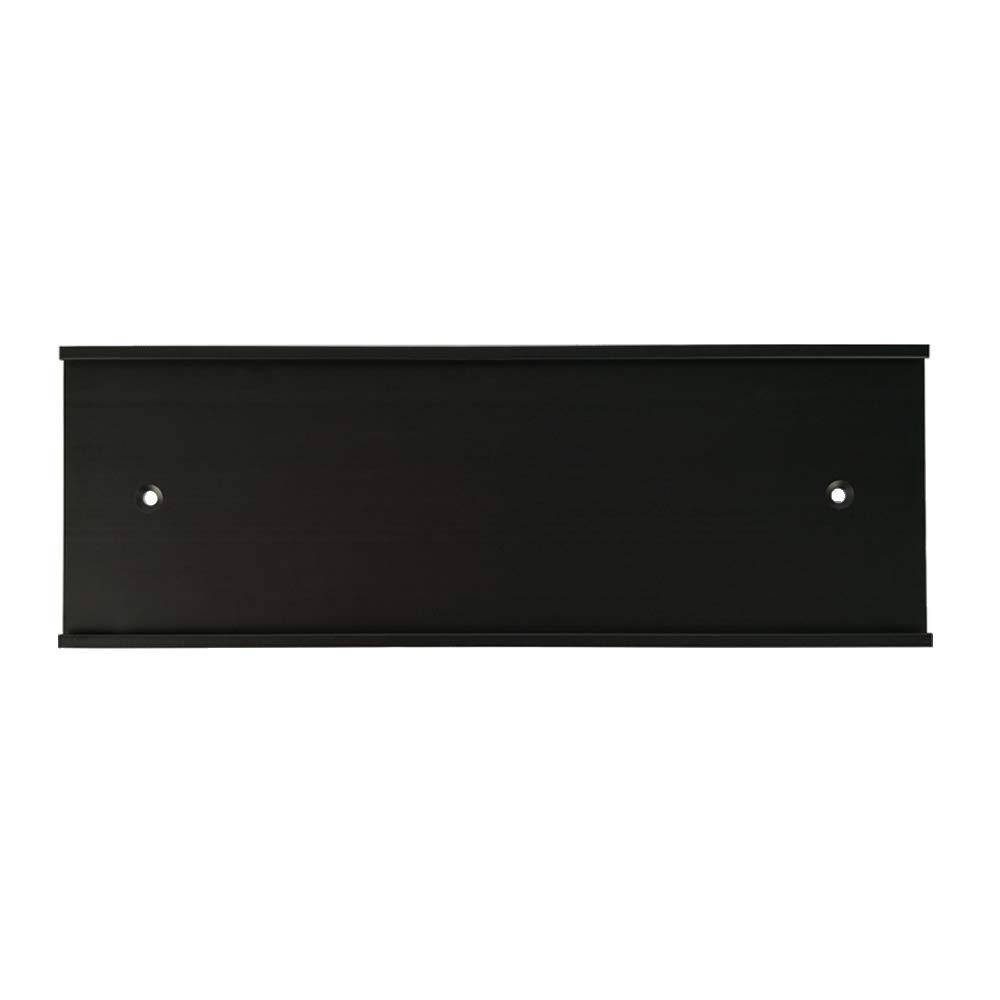 NEMOCI 4 x 12 x 1/16 inch Wall Mount Nameplate Holder (Black)