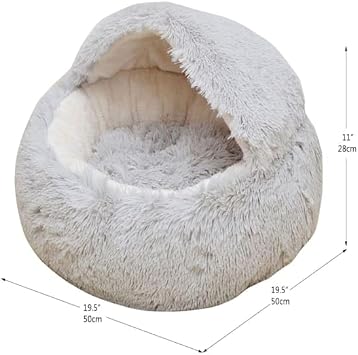 PetPals - Bed Igloo PERL GY 19.5IN