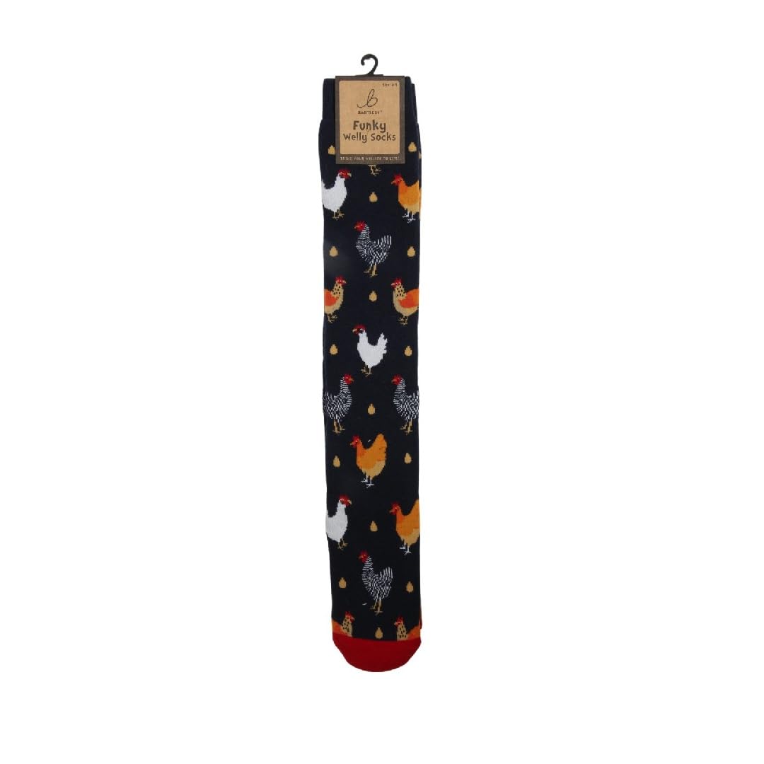 Bartleby Funky Welly Socks - Colourful Chicken