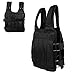 Akozon Oxford Cloth Heavy Duty Weighted Vest for Strength Training, Adjustable 50KG Workout Fitness Jacket with Compressed Foam Pad