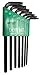 EKLIND 10707 Security TORX star L-Key - 7pc set T10-T40 Long series