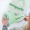 Amazon.com: Compostic Home Compostable Trash Bags, 13 Gallon Tall ...
