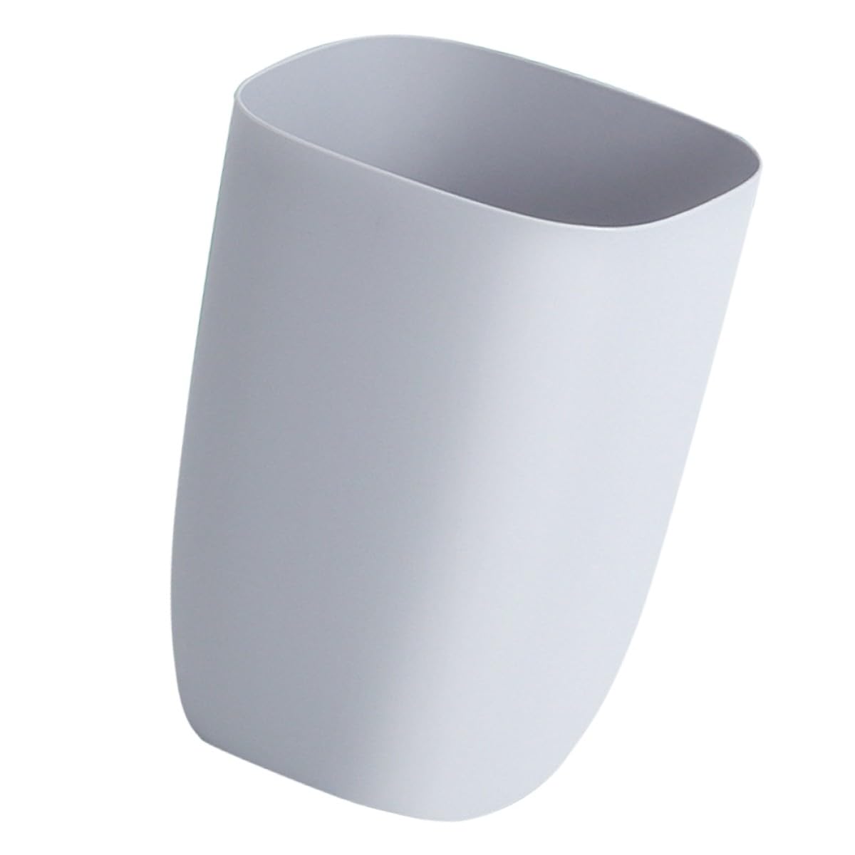 Gray Kitchen Trash Can Single Layer Wastebasket Bathroom Garbage Container for Home Office Storage and Organization
