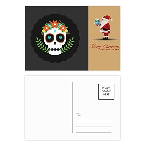 Cartes postales crânes du Mexique lot de 20 pour correspondance et décoration Dia de los Muertos