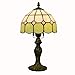 Produktbild Yjmgrowing Tochange Einfache Pastorale grüne Tiffany-Stil-Tischlampe Glasmalerei dekorativ neben Lampe mit Aluminium-Sockel, 110V-240V (ohne Glühlampe) Tochange