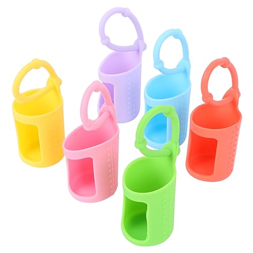 BESPORTBLE 6pcs 15ml Essential Oil Bottle Protective Cover Silicone Sleeve for Travel