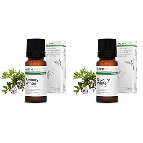 BIO - Olio essenziale SANTOREGGIA MONTANA - 10mL - 100% Puro, Naturale, Chemiotipizzato e Certificato AB - AROMA LABS (Marchio Francese) (Confezione da 2)