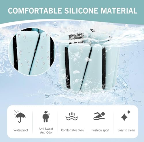 Image of Bodylastics Adjustable Ankle & Wrist Weights 2 lb & 4 lb Pair Combo - Silicone, Sweat-Resistant for Arms & Legs - Perfect for Jogging, Walking, Physiotherapy, Cardio, Yoga & Strength Training