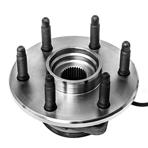 Front Wheel Hub And Bearing Assembly Left Or Right Compatible Cadillac Escalade Base Esv Avalanche Chevrolet Express Silverado Suburban Tahoe Gmc Savana Yukon Xl Auqdd 515036 [ 6 Lug W/Abs 4Wd 4X4 Awd #TOP5