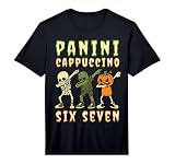 Italian Brainrot Halloween Panini Cappuccino Six Seven Meme Performance T-Shirt