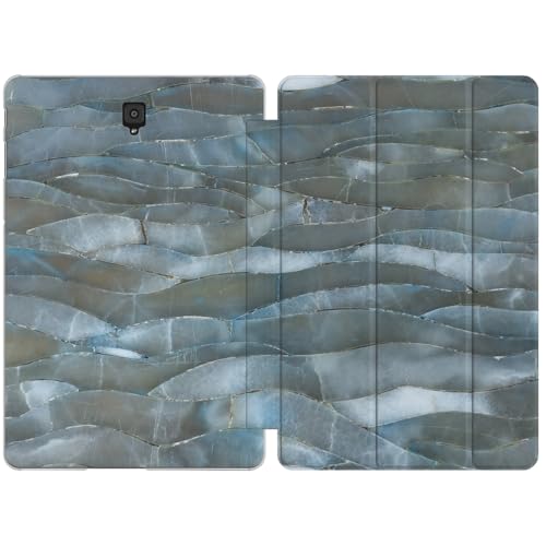 Cavka Case Compatible for Samsung Galaxy Tab S8 2022 S7 S6 Lite 2020 S5e S4 A8 A7 10.4 A 10.5 10.1 S3 9.7 S2 8.0 Waves Slim Closure Pearl Design Stand Mermaid White Magnetic Coconut Seashell Print