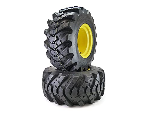MowerPartsGroup (2) Aggressive Tread Wheel Assemblies fits John Deere 26x12.00-12 Repl M121628