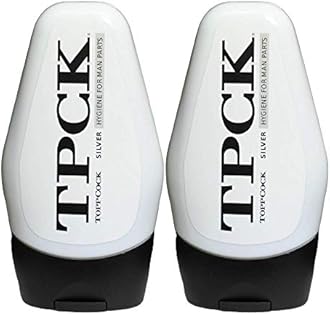 TPCK ToppCock Silver Leave-On Hygiene Gel for Man Parts, 90ml Odor Neutralizer, Male Care Moisturizing Body Hygiene (Pack of 2)