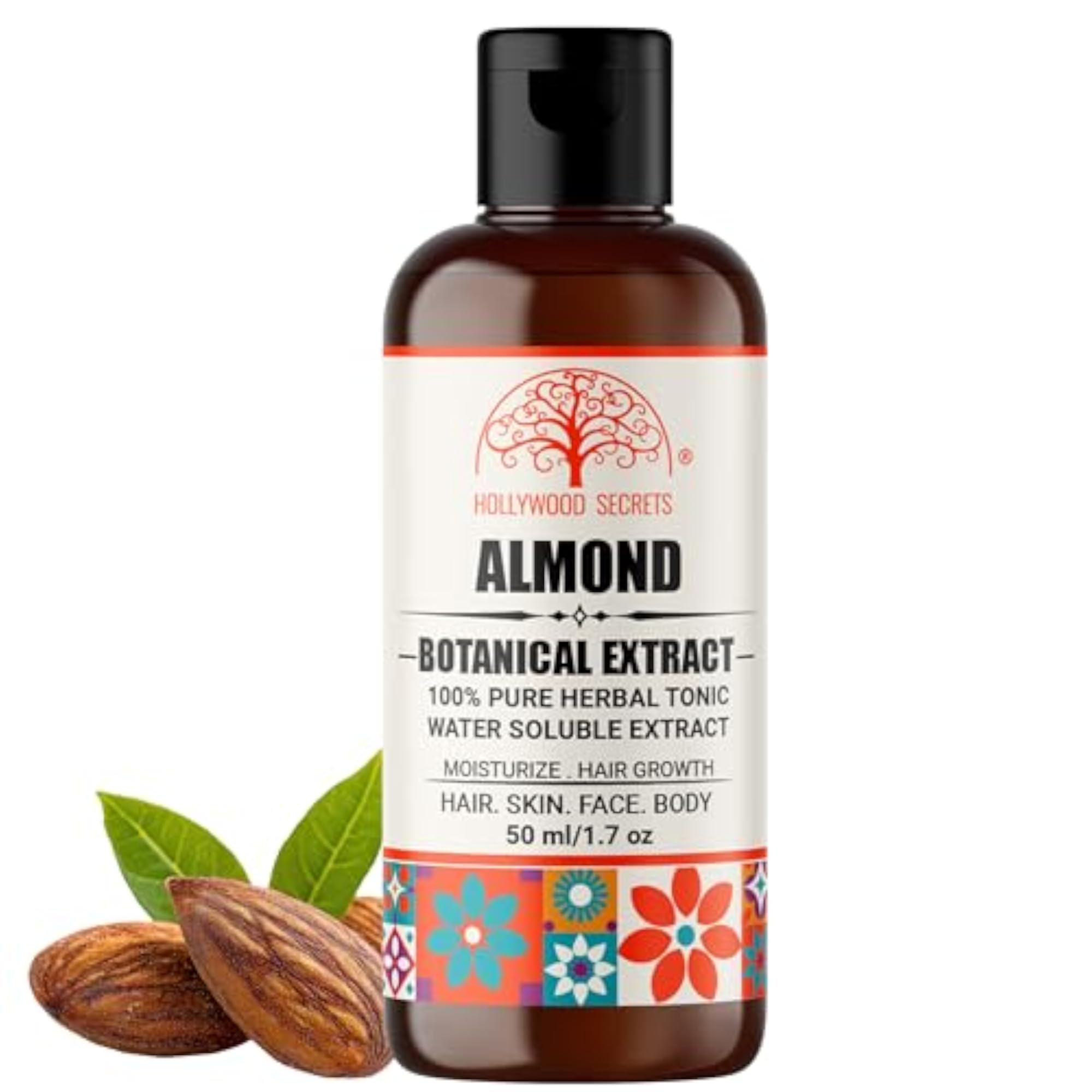 Pure Almond Liquid Extract, 50ml, Natural Health Supplement