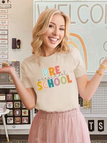 Teacher Shirts for Women: First Day of School Shirt Teacher's Back to School Outfit Graphic Tee3