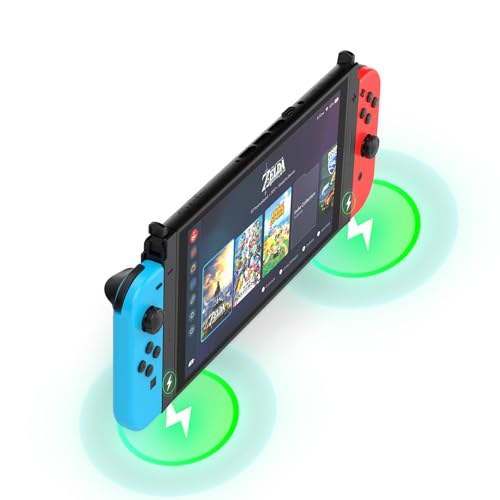 Adaptador Switch 2 con función de carga rápida para Joy Con 6