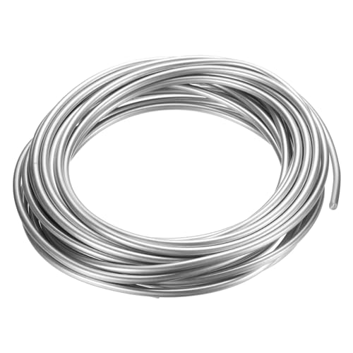 Patikil 99.99% High Purity Zinc Wire - 1 Roll, 9 Gauge, 3mm Soft Beading Wire for Lab Scientific Experiments (16.4Ft/Roll)