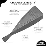 CREATISMO Pack of 6 Grey Rubber Door Stoppers for Floor, Durable, Anti-Skid, Heavy-Duty Rubber Door Wedges Indoors Rubbers, for All Floor Types & Rubbers Doorstops Wedge Preventing Accidents - Image 4