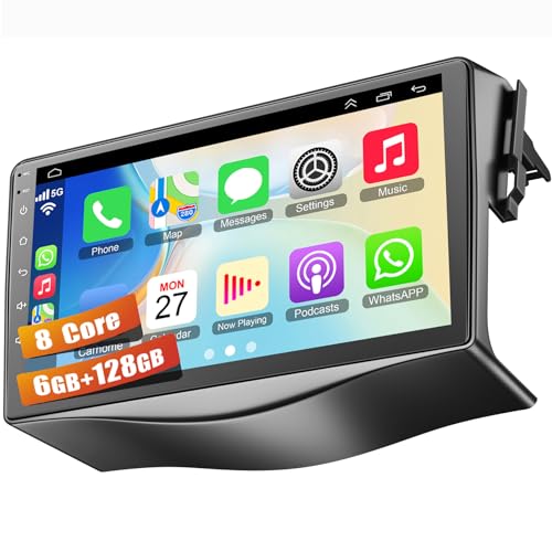 8�R�A 6GB+128GB �J�[���W�I �g���^ RAV4 2007-2012�p 9�C���` QLED �^�b�`�X�N���[���J�[�X�e���I Carplay&Android Auto�AWiFi�AGPS�i�r�Q�[�V�����ABluetooth5.0�AFM&AM���W�I�t��