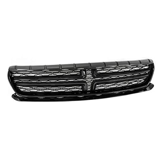 ZMAUTOPARTS OE Style Front Bumper Upper Hood Grille Grill Gloss Black Compatible with 2015-2019 Dodge Charger